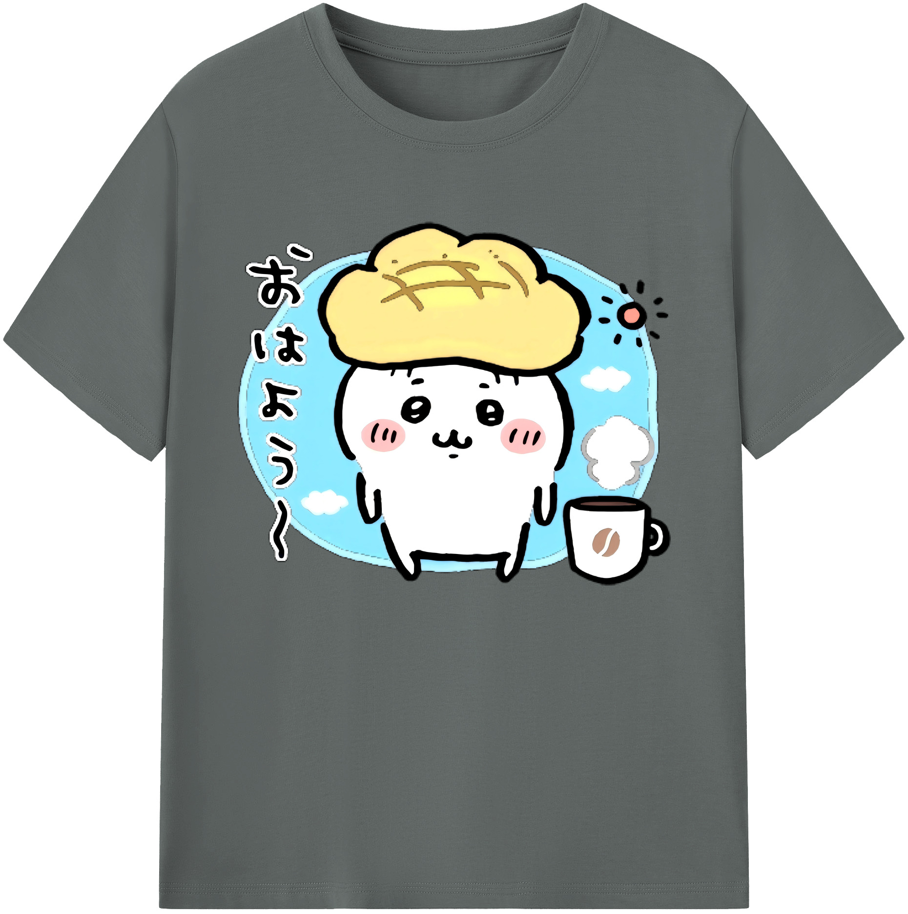 （画像用） ちいかわ ちいかわ Chii-kawa chiikawa 綿100％ メンズ半袖Tシャツ｜肌触りやわらか＆通気性